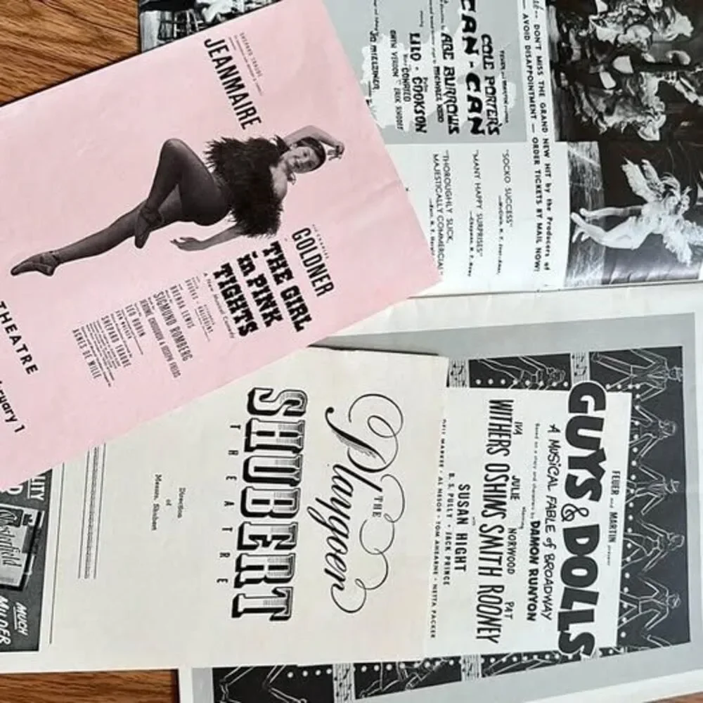 6- vintage LOT 1950s (‘53-54) program booklets (Phila area)